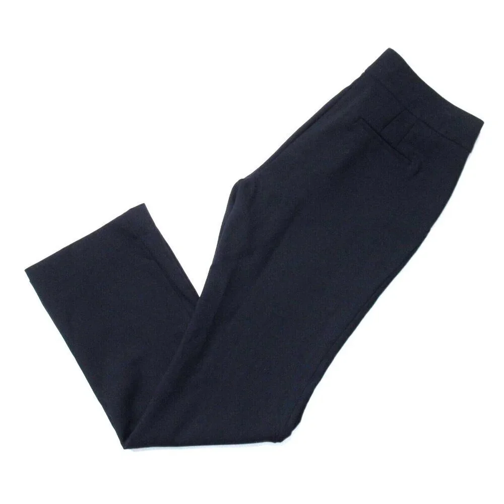 NWT J.Crew Edie Full-Length Trouser in Navy Blue Four-Season Stretch Pants 8